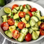 Cucumber Tomato Avocado Salad