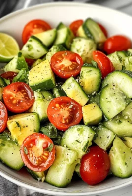 Cucumber Tomato Avocado Salad