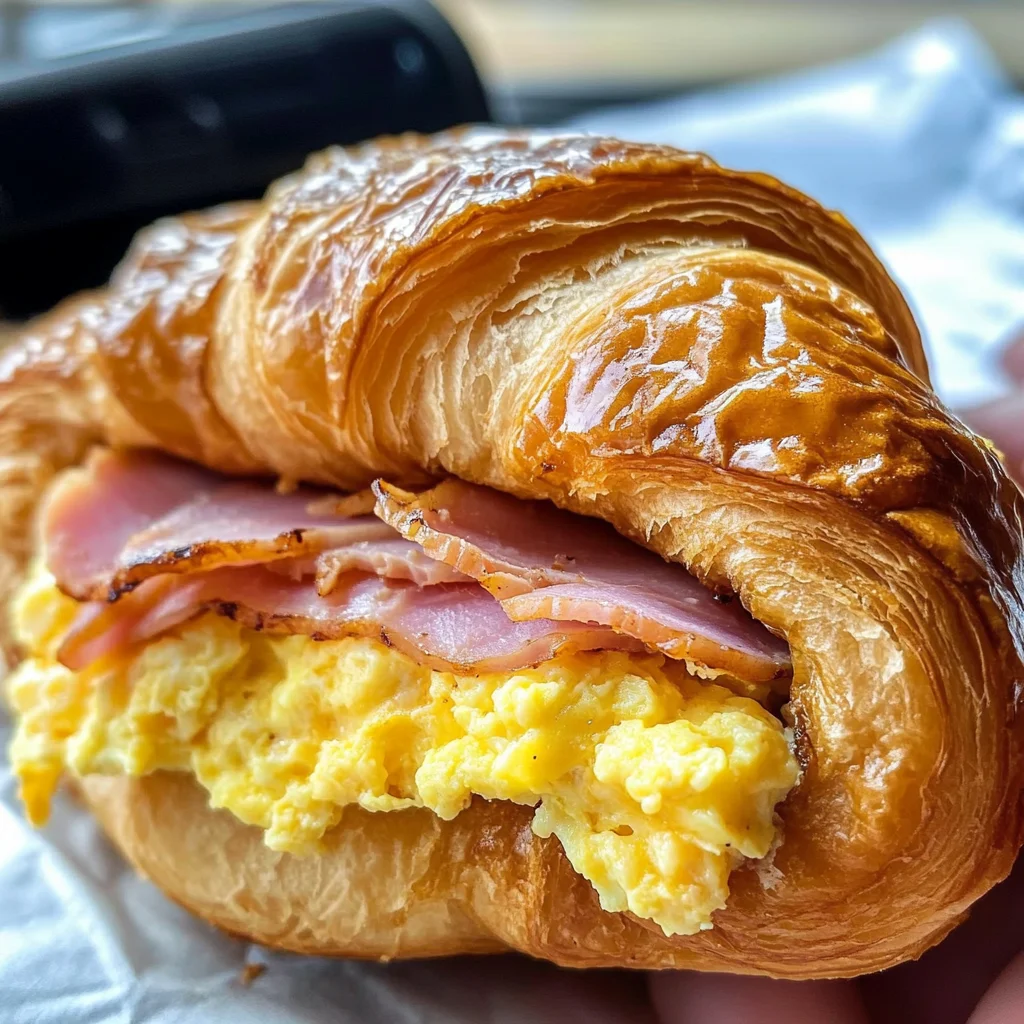 Easy Croissant Breakfast Sandwiches