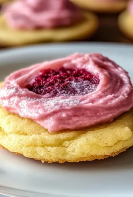 Easy Lemon Cookies Raspberry Frosting