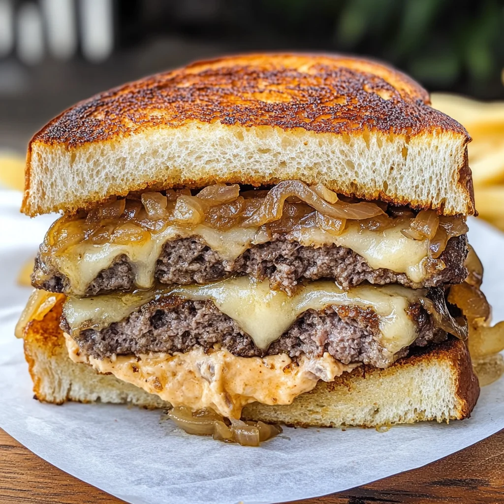 French Onion Patty Melt
