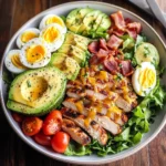 Grilled Chicken Cobb Salad with Honey Dijon {Paleo, Whole30 Option}