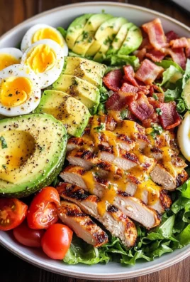 Grilled Chicken Cobb Salad with Honey Dijon {Paleo, Whole30 Option}