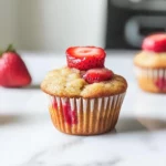 Healthy Strawberry Banana Yogurt Muffins