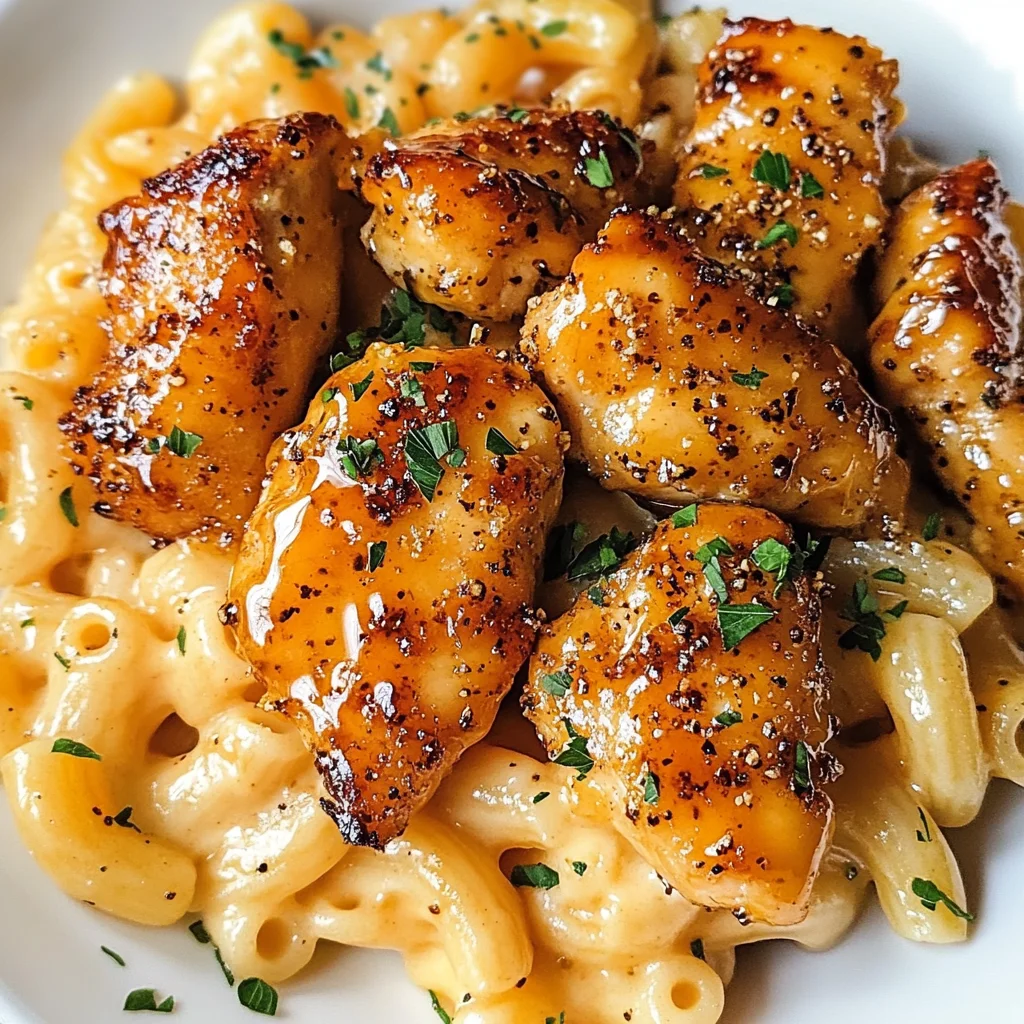 Honey Pepper Chicken Mac and Cheese