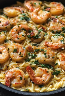 One Pan Parmesan Orzo with Shrimp