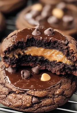 Peanut Butter Stuffed Chocolate Cookies
