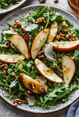 Pear and Arugula Salad with Honey Vinaigrette