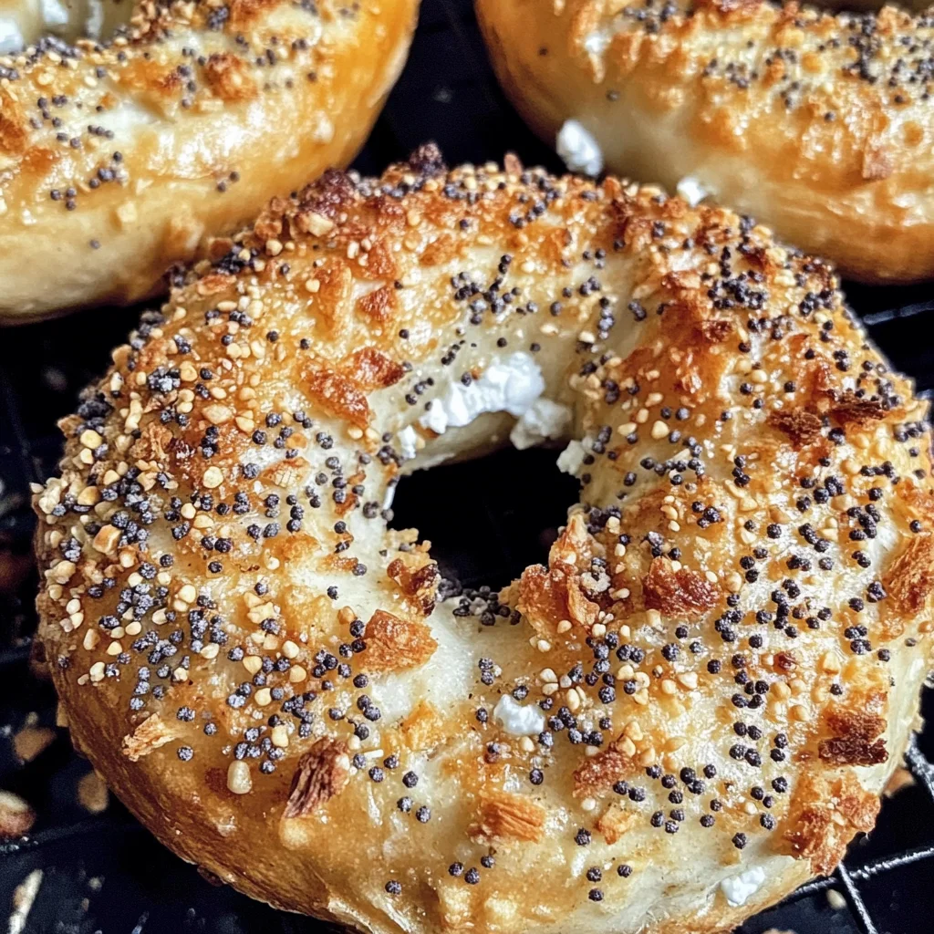 Protein Bagels with Cottage Cheese