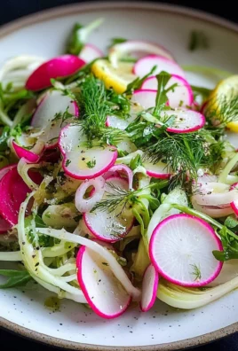 Radish and Fennel Salad with Lemon Dressing