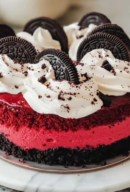 Red Velvet Oreo Cheesecake
