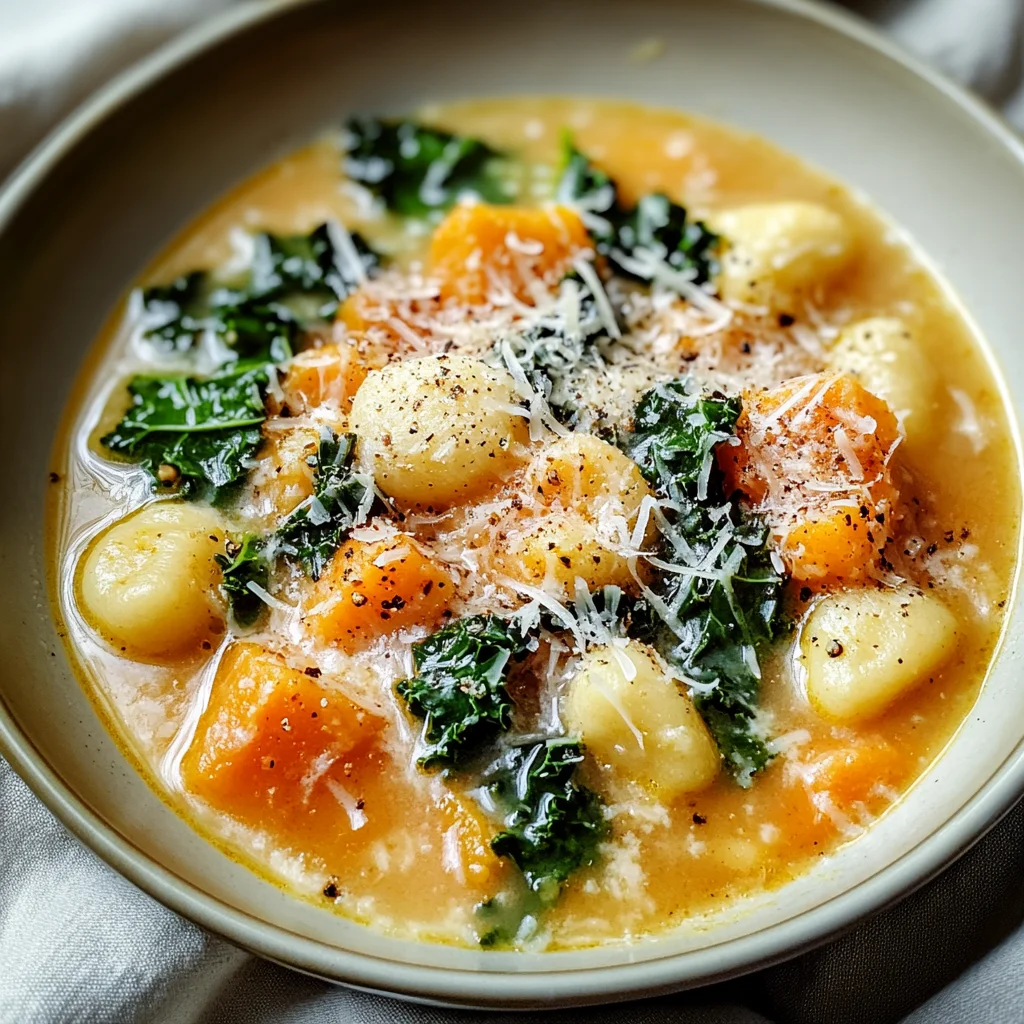 Savory Butternut Squash Gnocchi Soup