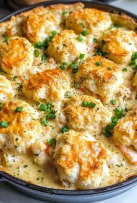Shrimp & Lobster Cheddar Bay Biscuit Pot Pie