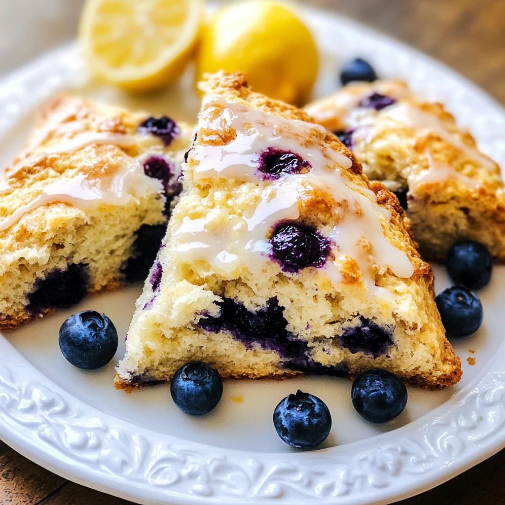 Sourdough Discard Blueberry Lemon Scones