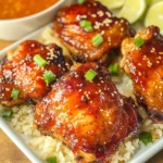 Sticky Sweet Chili Chicken Thighs in Air Fryer