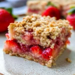 Strawberry Oatmeal Crumble Bars