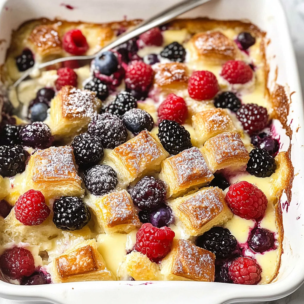 Sweet Breakfast Casserole (with Croissants)