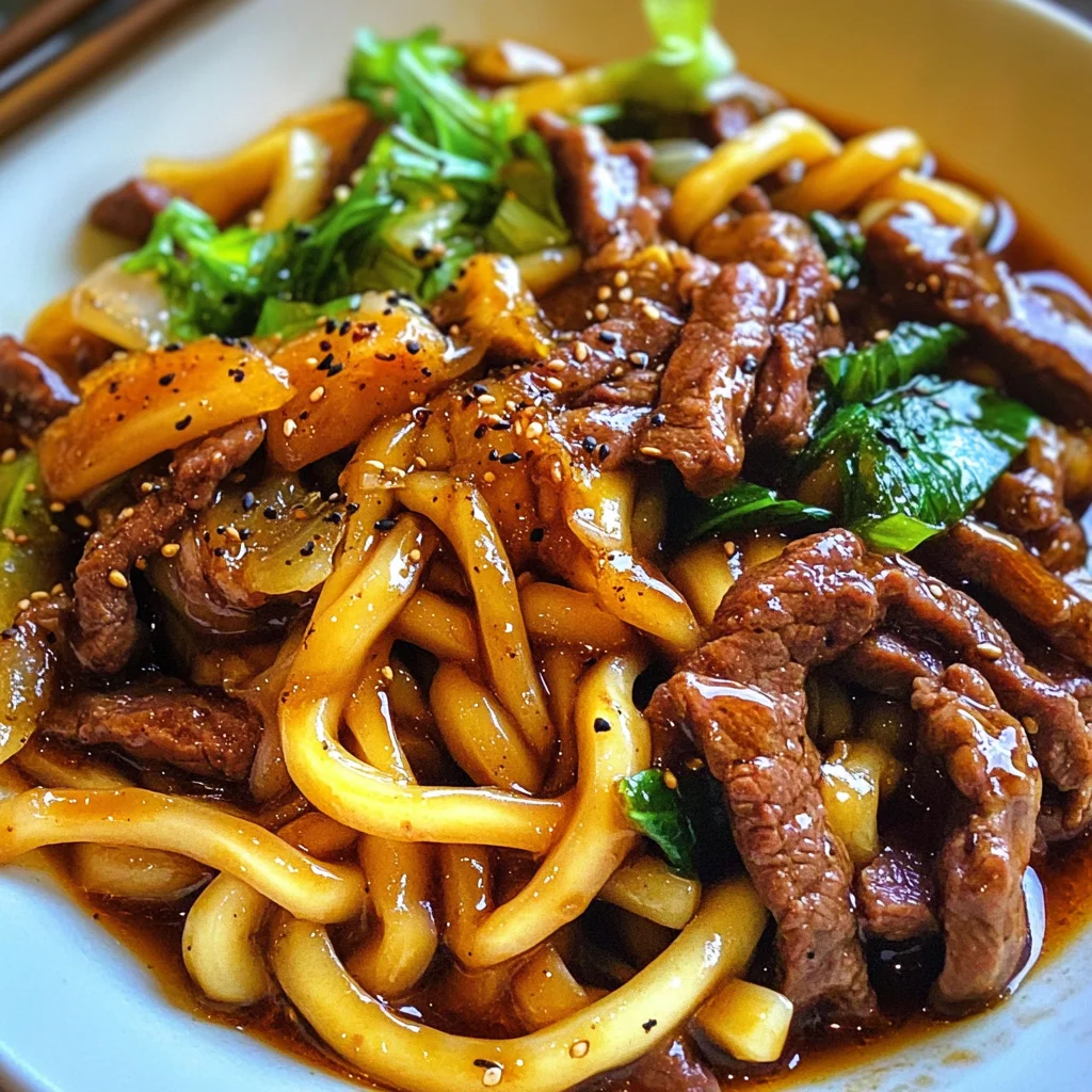 Trust Me, This Black Pepper Beef Udon Is Easier Than It Looks!