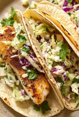 Air Fryer Fish Tacos with Cilantro Lime Slaw