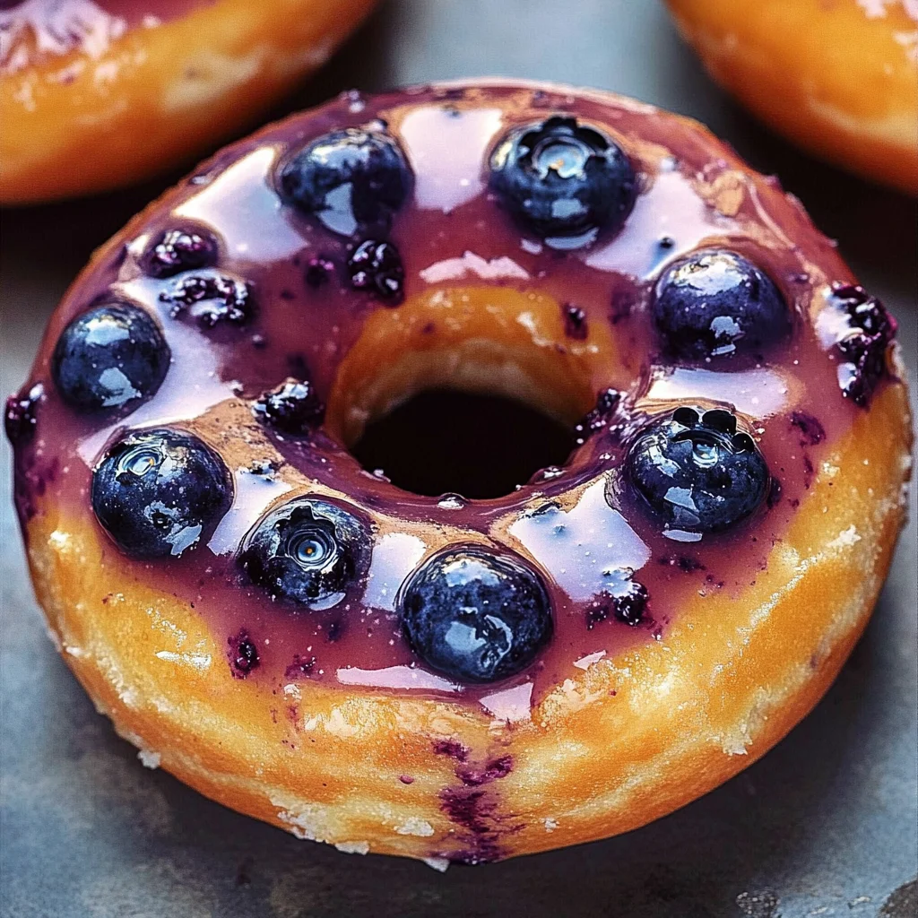 Baked Blueberry Donuts