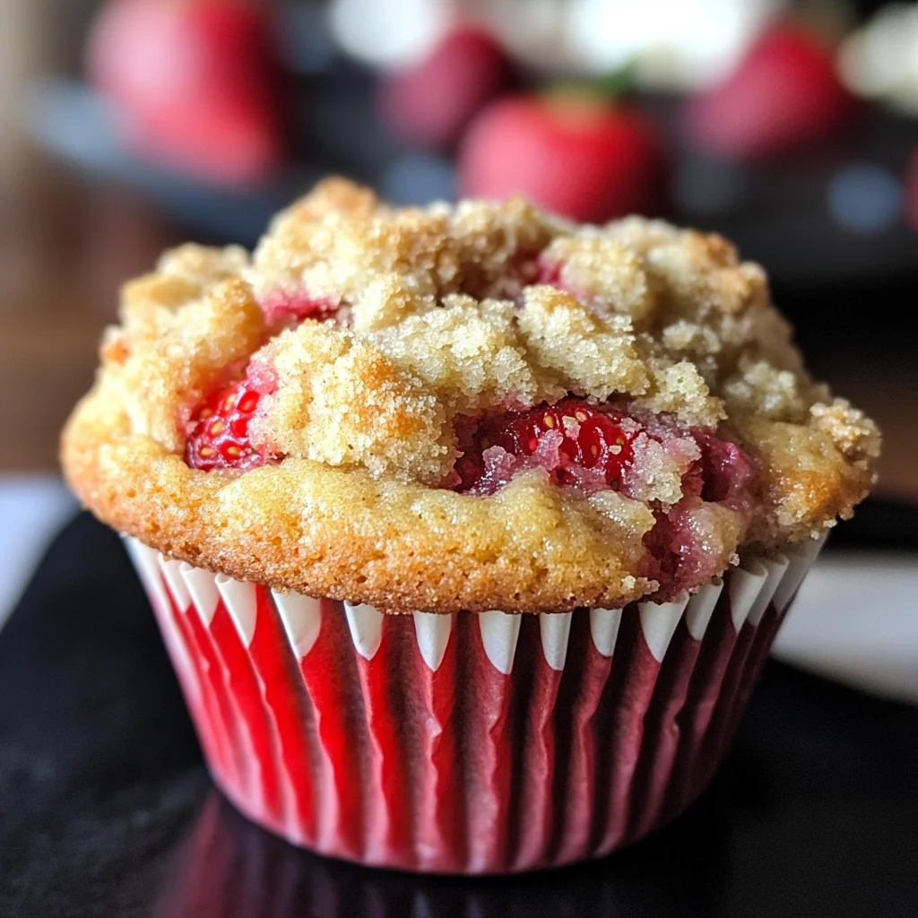 Bakery Style Strawberry Muffins