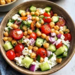 Cottage Cheese and Chickpeas Salad