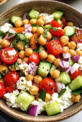 Cottage Cheese and Chickpeas Salad