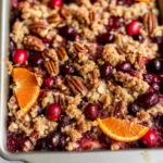 Cranberry Orange Pecan Crisp