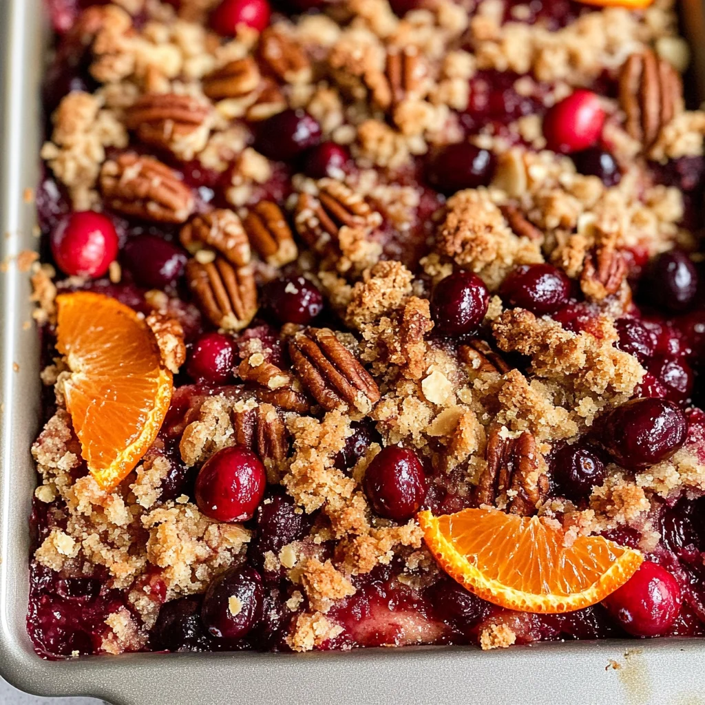 Cranberry Orange Pecan Crisp