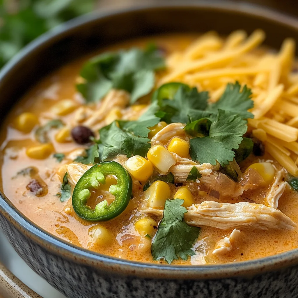 Crockpot Mexican Street Corn & Chicken Chowder