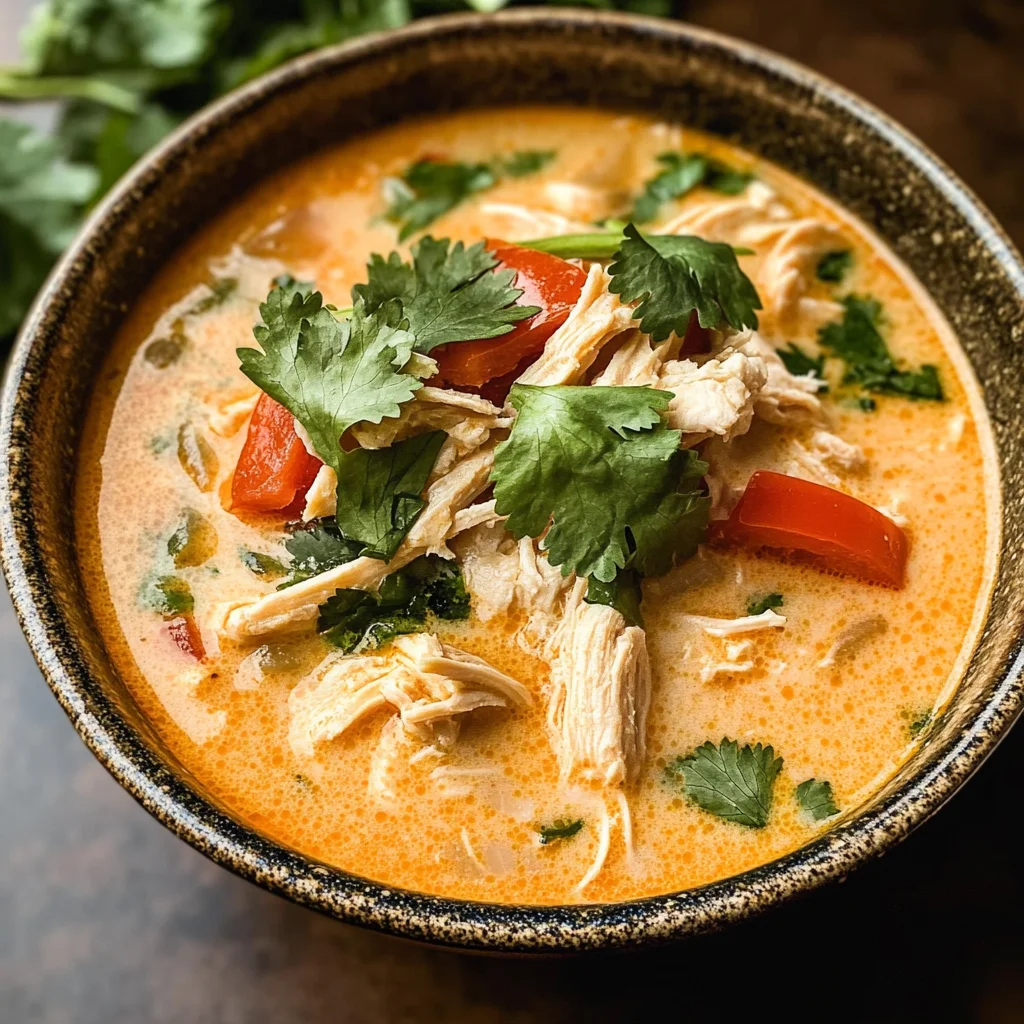 Easy Thai Coconut Chicken Soup