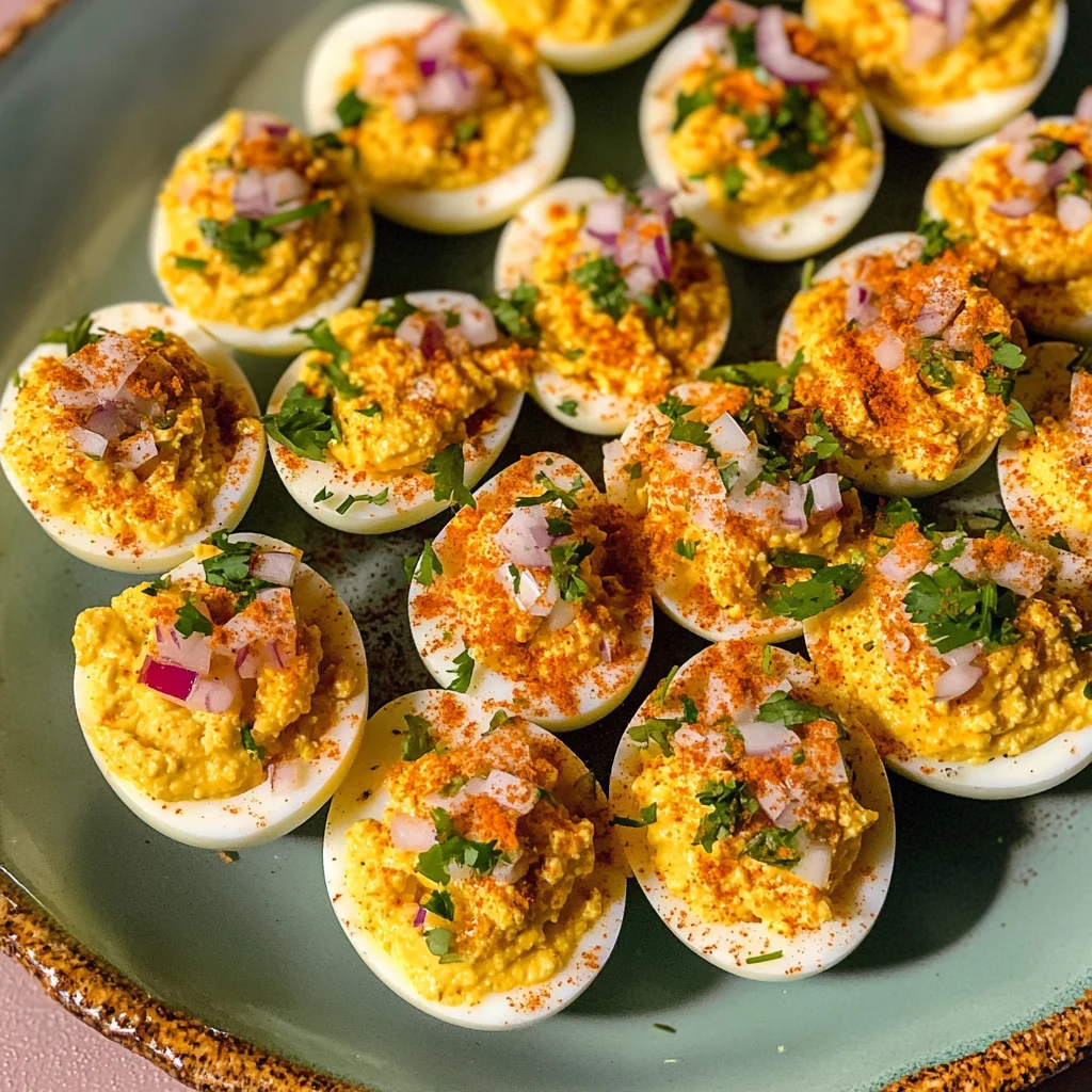 Elote Deviled Eggs