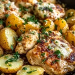 Garlic Parmesan Chicken and Potatoes (One-Pan Dinner)