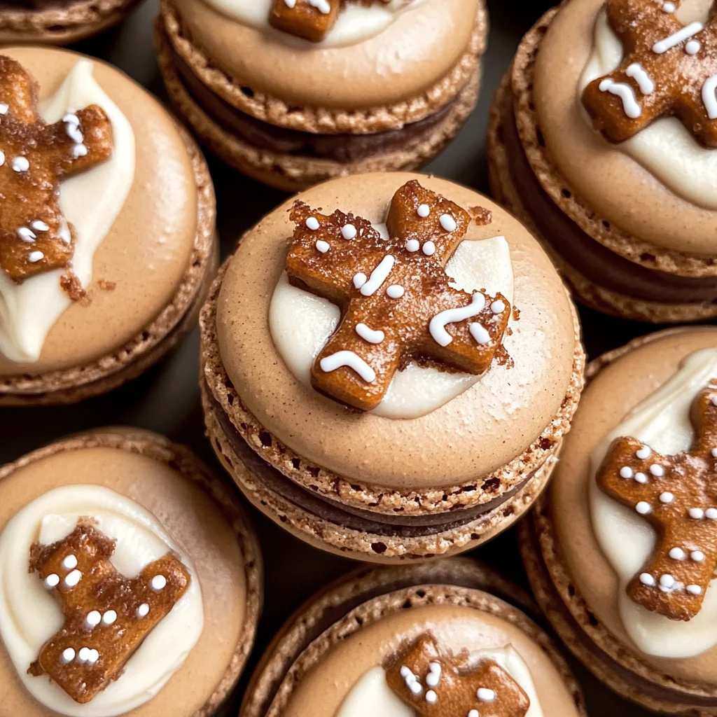 Gingerbread Macarons