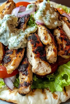 Greek Chicken Gyros with Lemon-Herb Marinade and Tzatziki