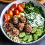 Greek Meatball Bowl