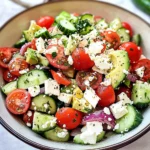 Greek Salad with Avocado