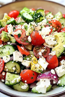 Greek Salad with Avocado