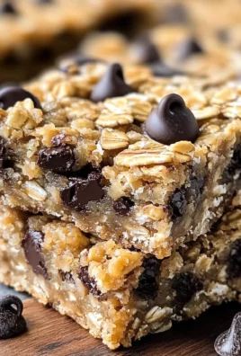 Healthy Chocolate Chip Oatmeal Bars Recipe
