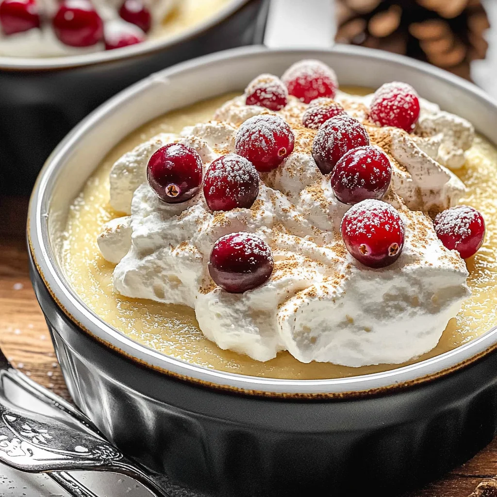 Homemade Eggnog Pudding