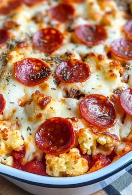 Keto Cauliflower Pizza Casserole