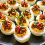 Mexican Deviled Eggs with Chorizo