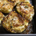 Oven Roasted Garlic Cabbage Steaks