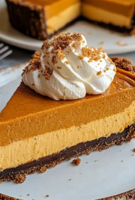 Pumpkin Cheese Pie with Gingersnap Crust