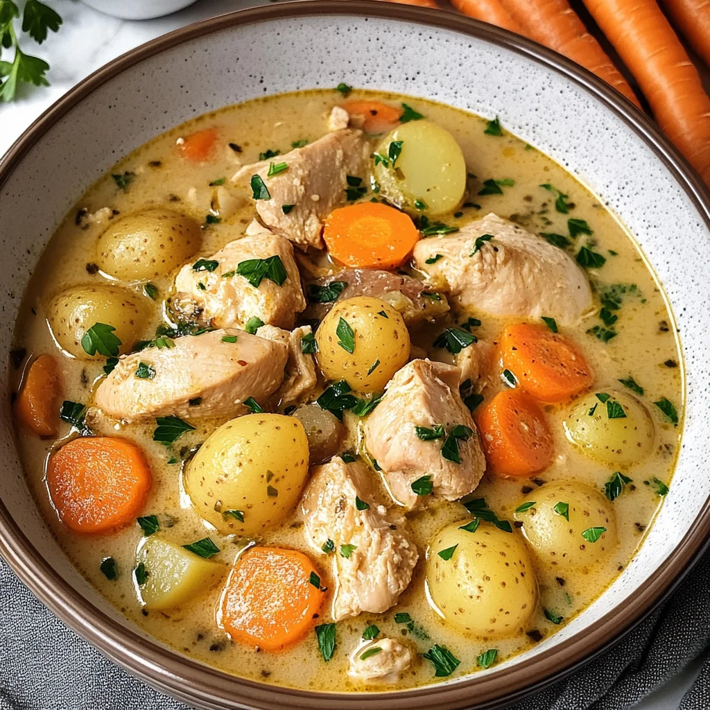 Rich and hearty chicken stew