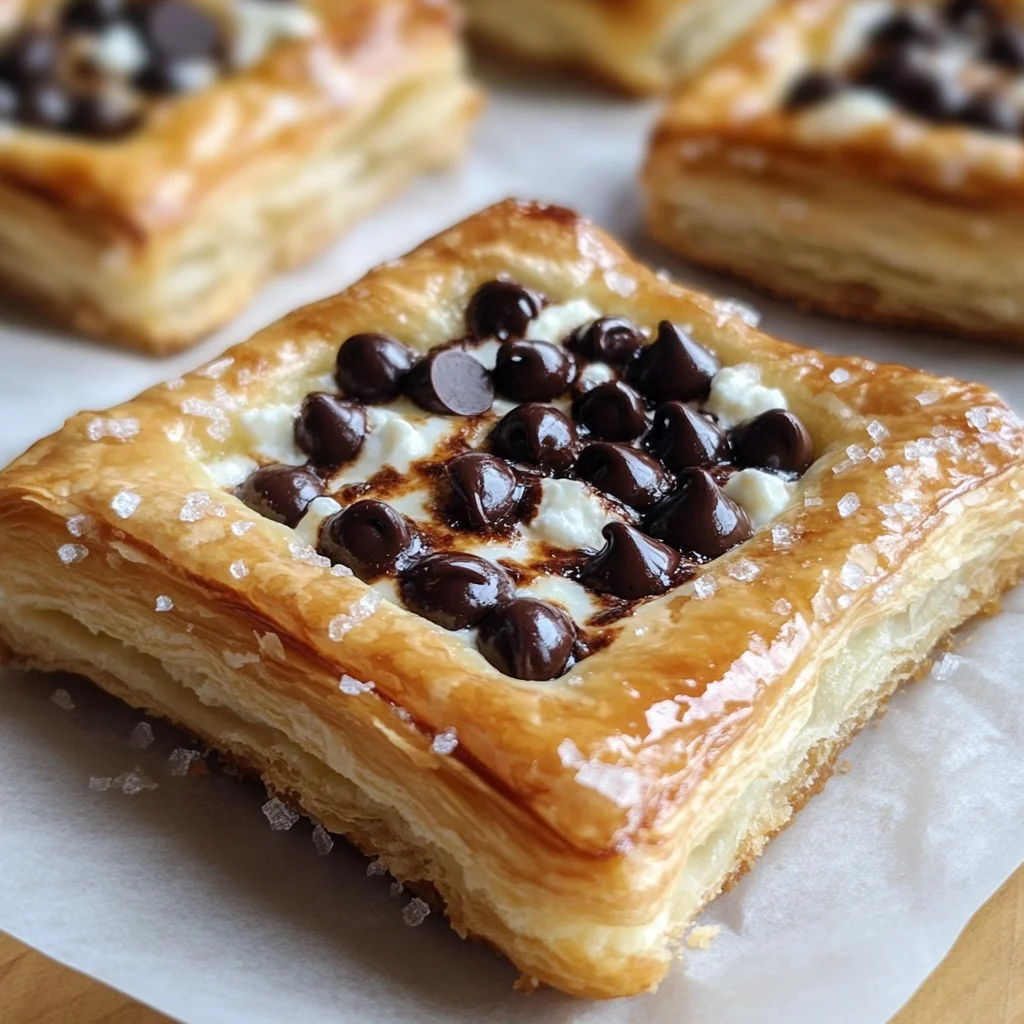 Ricotta Chocolate Chip Pastry Squares