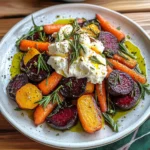 Roasted Beets and Carrots Salad with Burrata