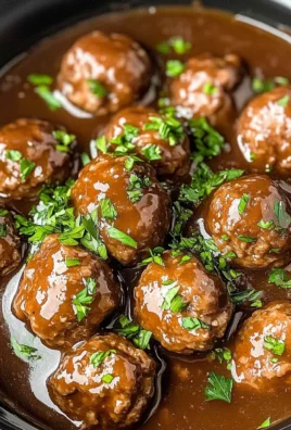 Slow Cooker Salisbury Steak Meatballs (Frozen Meatballs)