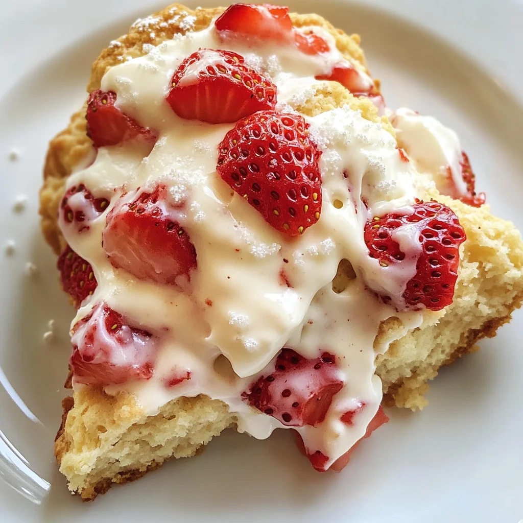 Strawberries and Cream Scones
