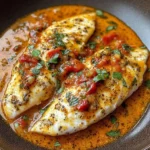 Tilapia in Roasted Pepper Sauce